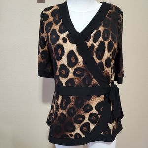 Diana Belle animal print shirt.